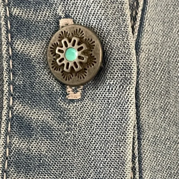 #215, Tasha Polizzi Blue Denim Shirt Dress, NWOT, size L - Picture 3 of 4